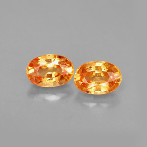  ct natürliche orangefarbener Spessartin-Edelsteine, Oval Schliff, VS-SI