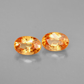  ct natürliche orangefarbener Spessartin-Edelsteine, Oval Schliff, VS-SI