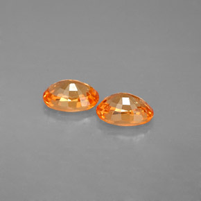  ct natürliche orangefarbener Spessartin-Edelsteine, Oval Schliff, VS