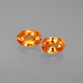  ct natürliche orangefarbener Spessartin-Edelsteine, Oval Schliff, VS