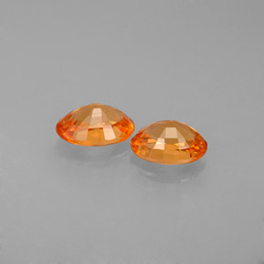  ct natürliche orangefarbener Spessartin-Edelsteine, Oval Schliff, VS