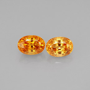  ct natürliche orangefarbener Spessartin-Edelsteine, Oval Schliff, VS-SI
