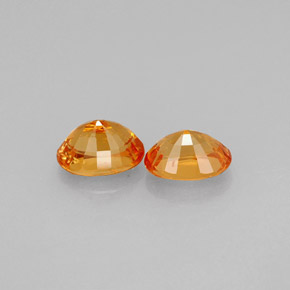  ct natürliche orangefarbener Spessartin-Edelsteine, Oval Schliff, VS-SI