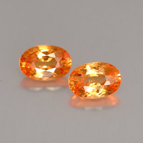  ct natürliche orangefarbener Spessartin-Edelsteine, Oval Schliff, VS-SI