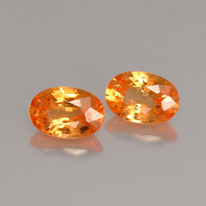 ct natürliche orangefarbener Spessartin-Edelsteine, Oval Schliff, VS-SI