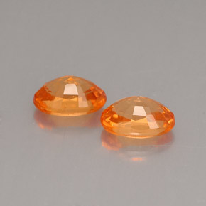  ct natürliche orangefarbener Spessartin-Edelsteine, Oval Schliff, VS-SI