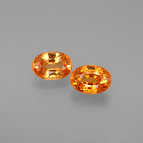  ct natürliche orangefarbener Spessartin-Edelsteine, Oval Schliff, VS