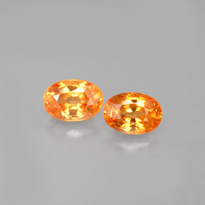  ct natürliche orangefarbener Spessartin-Edelsteine, Oval Schliff, VS-SI
