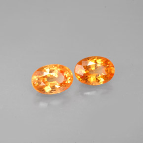  ct natürliche orangefarbener Spessartin-Edelsteine, Oval Schliff, VS-SI