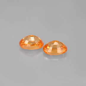  ct natürliche orangefarbener Spessartin-Edelsteine, Oval Schliff, VS-SI