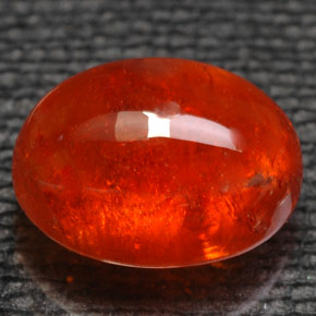 6,07 ctw natürlicher orangefarbener Spessartin, Transparent, Transparent / Lichtdurchlässig