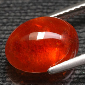 6,07 ctw natürlicher orangefarbener Spessartin, Transparent, Transparent / Lichtdurchlässig