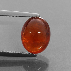 4,35 ctw natürlicher orangefarbener Spessartin, Transparent, Transparent / Lichtdurchlässig