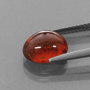 4,35 ctw natürlicher orangefarbener Spessartin, Transparent, Transparent / Lichtdurchlässig