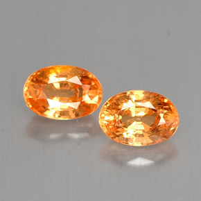  ct natürliche Orange Spessartit-Garn-Edelsteine, Oval Schliff, VS