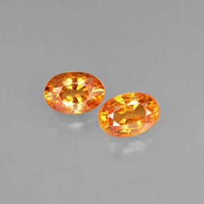  ct natürliche orangefarbener Spessartin-Edelsteine, Oval Schliff, VS-SI