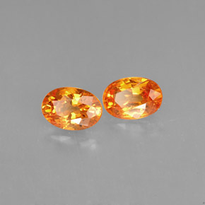  ct natürliche orangefarbener Spessartin-Edelsteine, Oval Schliff, VS-SI