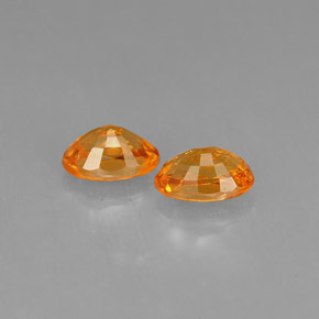  ct natürliche orangefarbener Spessartin-Edelsteine, Oval Schliff, VS-SI