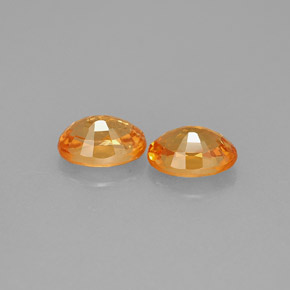  ct natürliche orangefarbener Spessartin-Edelsteine, Oval Schliff, VS-SI