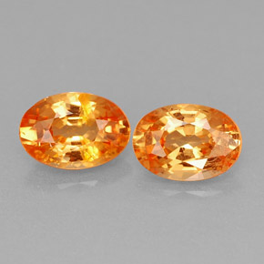  ct natürliche orangefarbener Spessartin-Edelsteine, Oval Schliff, VS