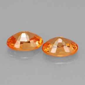  ct natürliche orangefarbener Spessartin-Edelsteine, Oval Schliff, VS