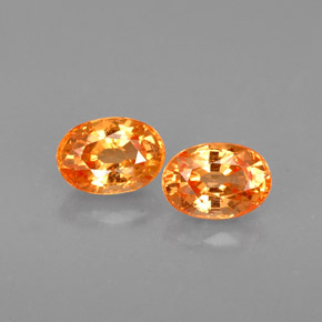  ct natürliche orangefarbener Spessartin-Edelsteine, Oval Schliff, VS-SI