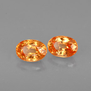  ct natürliche orangefarbener Spessartin-Edelsteine, Oval Schliff, VS-SI