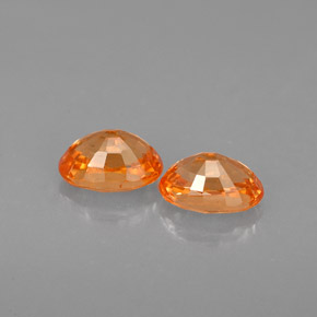  ct natürliche orangefarbener Spessartin-Edelsteine, Oval Schliff, VS-SI