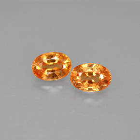  ct natürliche orangefarbener Spessartin-Edelsteine, Oval Schliff, VS-SI