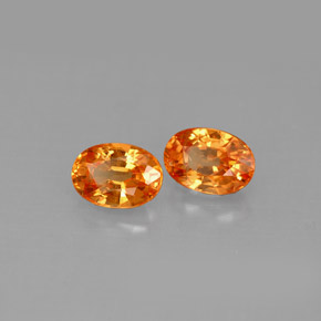  ct natürliche orangefarbener Spessartin-Edelsteine, Oval Schliff, VS-SI