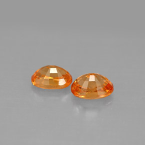  ct natürliche orangefarbener Spessartin-Edelsteine, Oval Schliff, VS-SI