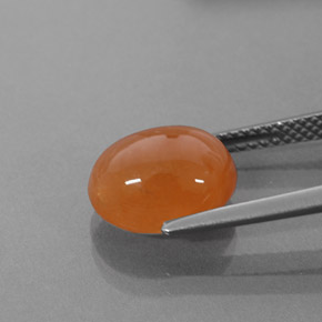 9,17 ctw natürlicher Orange Spessartit-Garn, Transparent, Transparent / Lichtdurchlässig