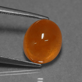 6,24 ctw natürlicher orangefarbener Spessartin, Transparent, Transparent / Lichtdurchlässig