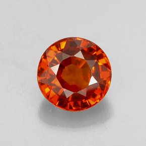 0,99 ctw natürlicher orangefarbener Spessartin, Rundschliff, VS