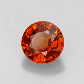 0,99 ctw natürlicher orangefarbener Spessartin, Rundschliff, VS