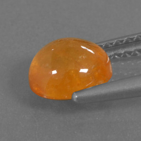 1,88 ctw natürlicher orangefarbener Spessartin, Oval Schliff, Lichtdurchlässig