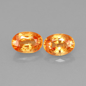  ct natürliche orangefarbener Spessartin-Edelsteine, Oval Schliff, VS