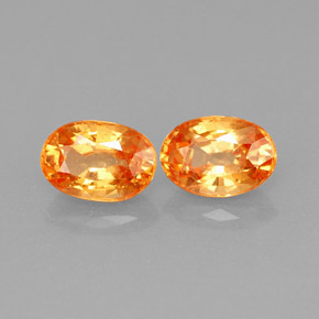  ct natürliche orangefarbener Spessartin-Edelsteine, Oval Schliff, VS