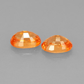  ct natürliche orangefarbener Spessartin-Edelsteine, Oval Schliff, VS