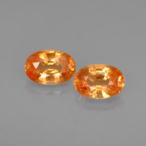  ct natürliche orangefarbener Spessartin-Edelsteine, Oval Schliff, VS