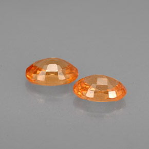  ct natürliche orangefarbener Spessartin-Edelsteine, Oval Schliff, VS