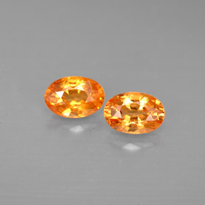  ct natürliche orangefarbener Spessartin-Edelsteine, Oval Schliff, VS