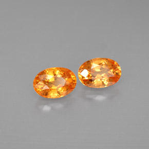  ct natürliche orangefarbener Spessartin-Edelsteine, Oval Schliff, VS