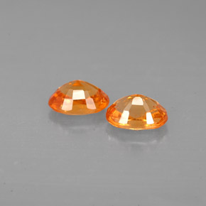  ct natürliche orangefarbener Spessartin-Edelsteine, Oval Schliff, VS