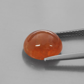 6,14 ctw natürlicher orangefarbener Spessartin, Transparent, Transparent / Lichtdurchlässig
