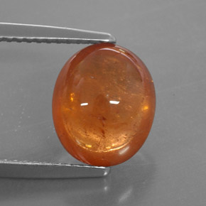 6,01 ctw natürlicher orangefarbener Spessartin, Transparent, Transparent / Lichtdurchlässig