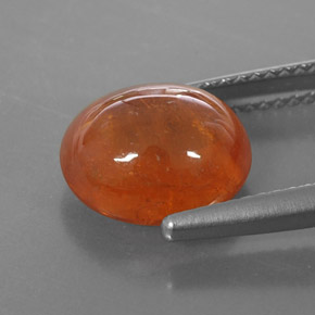 6,01 ctw natürlicher orangefarbener Spessartin, Transparent, Transparent / Lichtdurchlässig