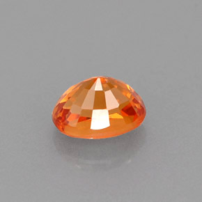 0,78 ctw natürlicher orangefarbener Spessartin, Oval Schliff, VVS-VS