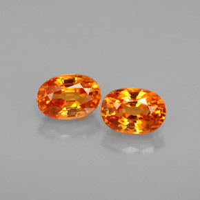 ct natürliche orangefarbener Spessartin-Edelsteine, Oval Schliff, VS