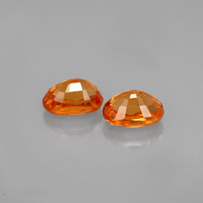 ct natürliche orangefarbener Spessartin-Edelsteine, Oval Schliff, VS